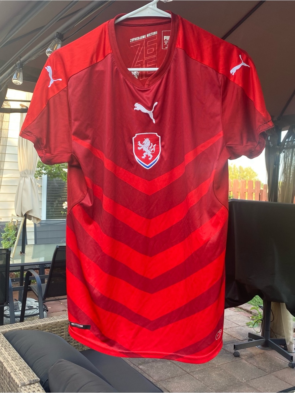 Puma Czech Republic Euro 2016 Soccer Home Jersey S